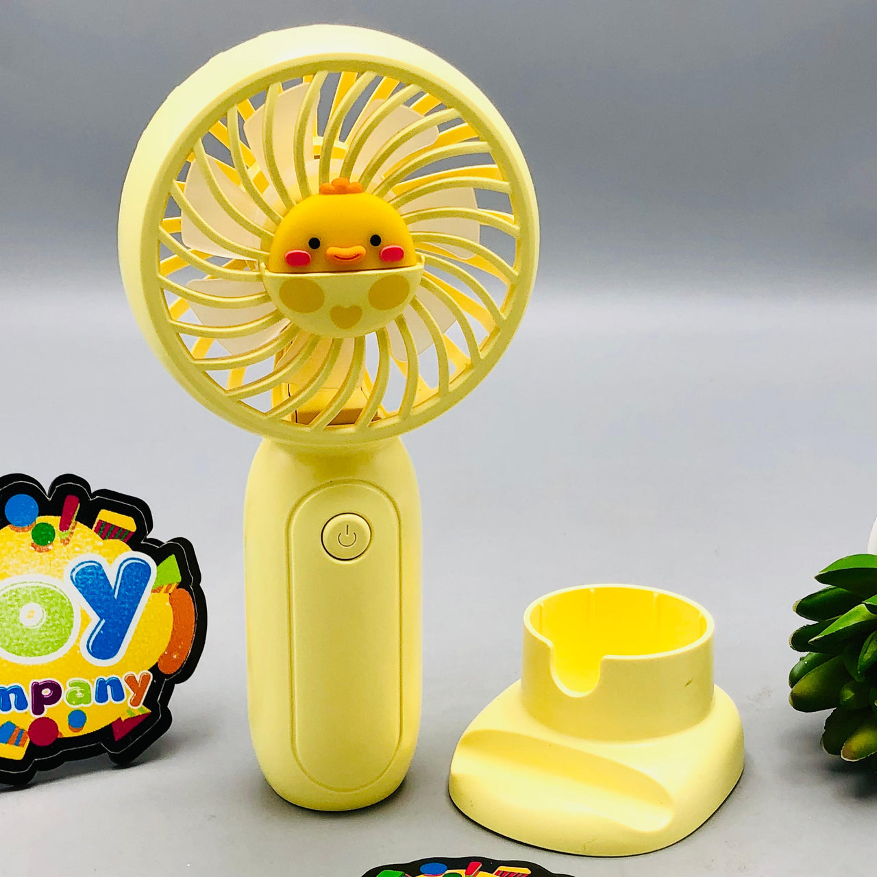 Rechargeable Cute Cartoon Themed Handheld & Desktop Fan