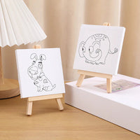 1Pc Mini Canvas Painting Board - Assortment