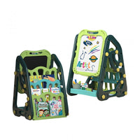 72cm Multi-functional Artistic Drawing Board With Book Shelf - Green
