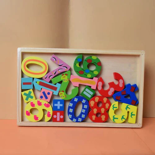 3D Wooden Multi-color Number Learning Board