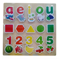 3in1 Wooden Montessori Educational Board