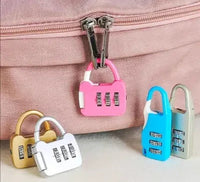 1Pc Mini 3 Digit Secret Password Lock - Assortment