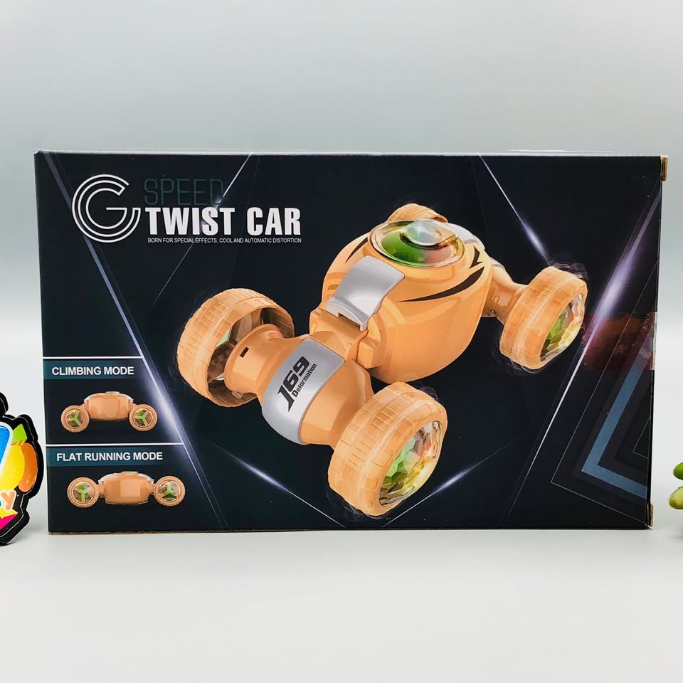 Automatic Deformation Speed Twist Car With Lights