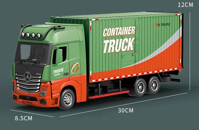 1:24 Diecast 1851 Edition Heavy Container Transport Truck