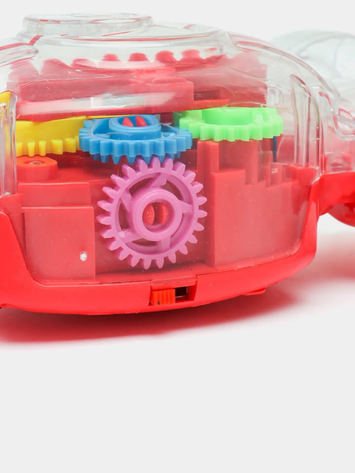 Electric Transparent Gear Stunt Car With Light & Sound