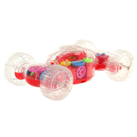 Electric Transparent Gear Stunt Car With Light & Sound