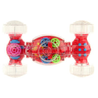 Electric Transparent Gear Stunt Car With Light & Sound