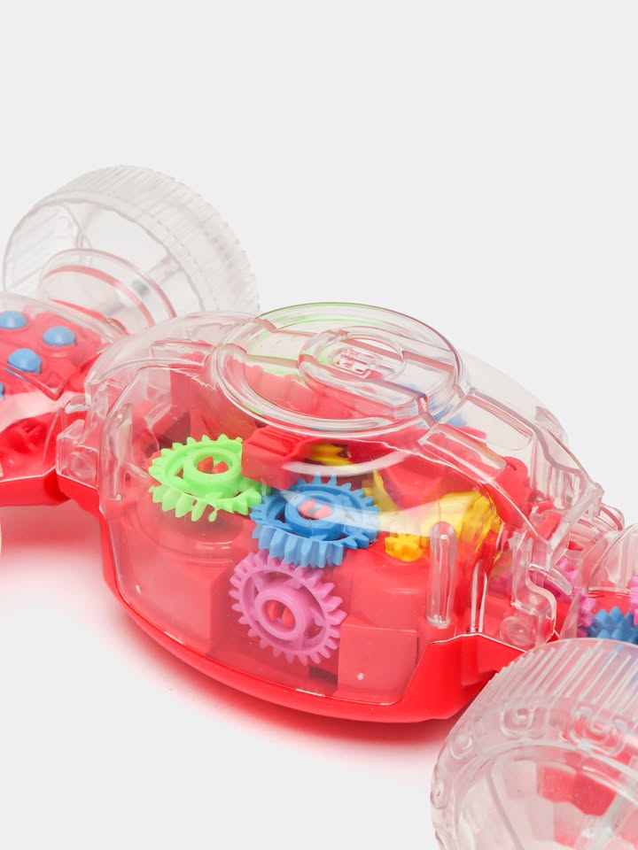Electric Transparent Gear Stunt Car With Light & Sound