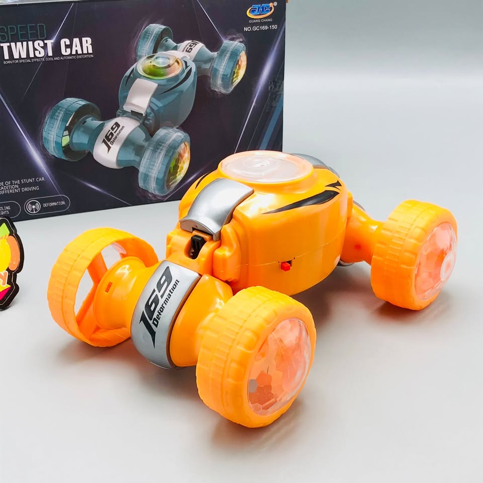 Automatic Deformation Speed Twist Car With Lights