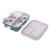 Stainless Steel 3 Grid With Bowl Lunch Box