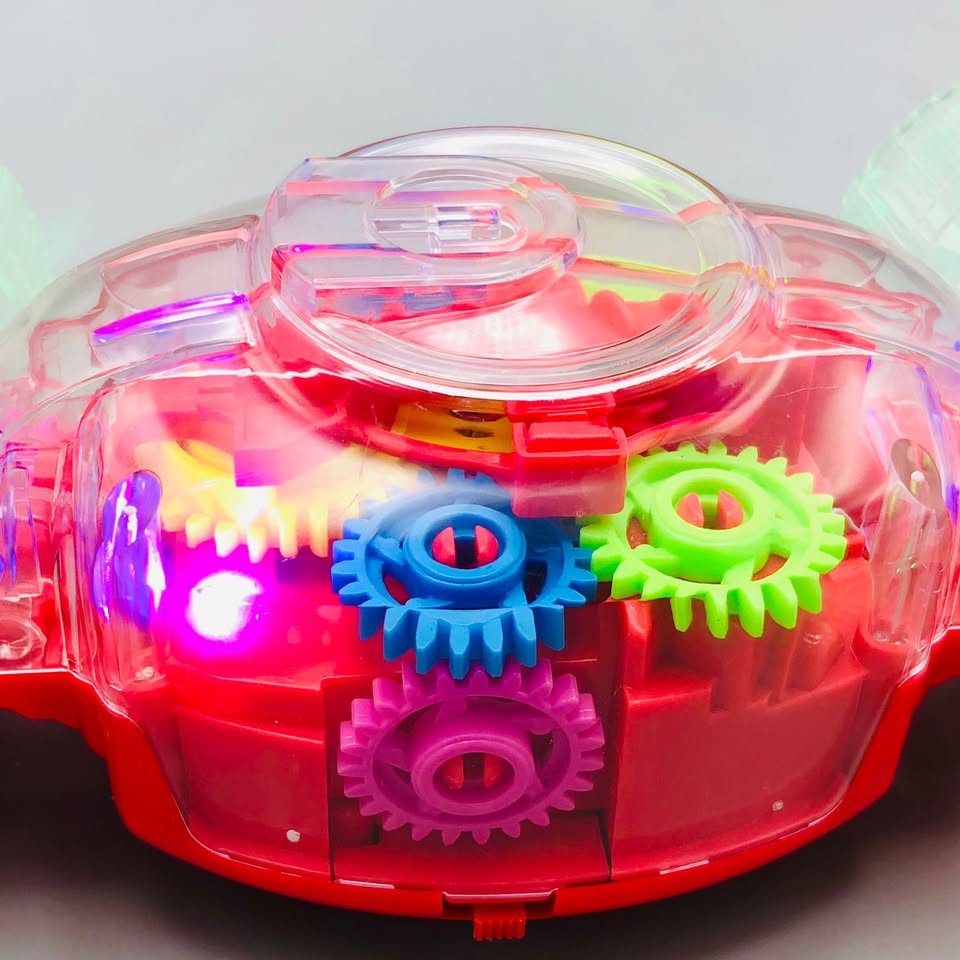Electric Transparent Gear Stunt Car With Light & Sound