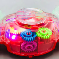 Electric Transparent Gear Stunt Car With Light & Sound