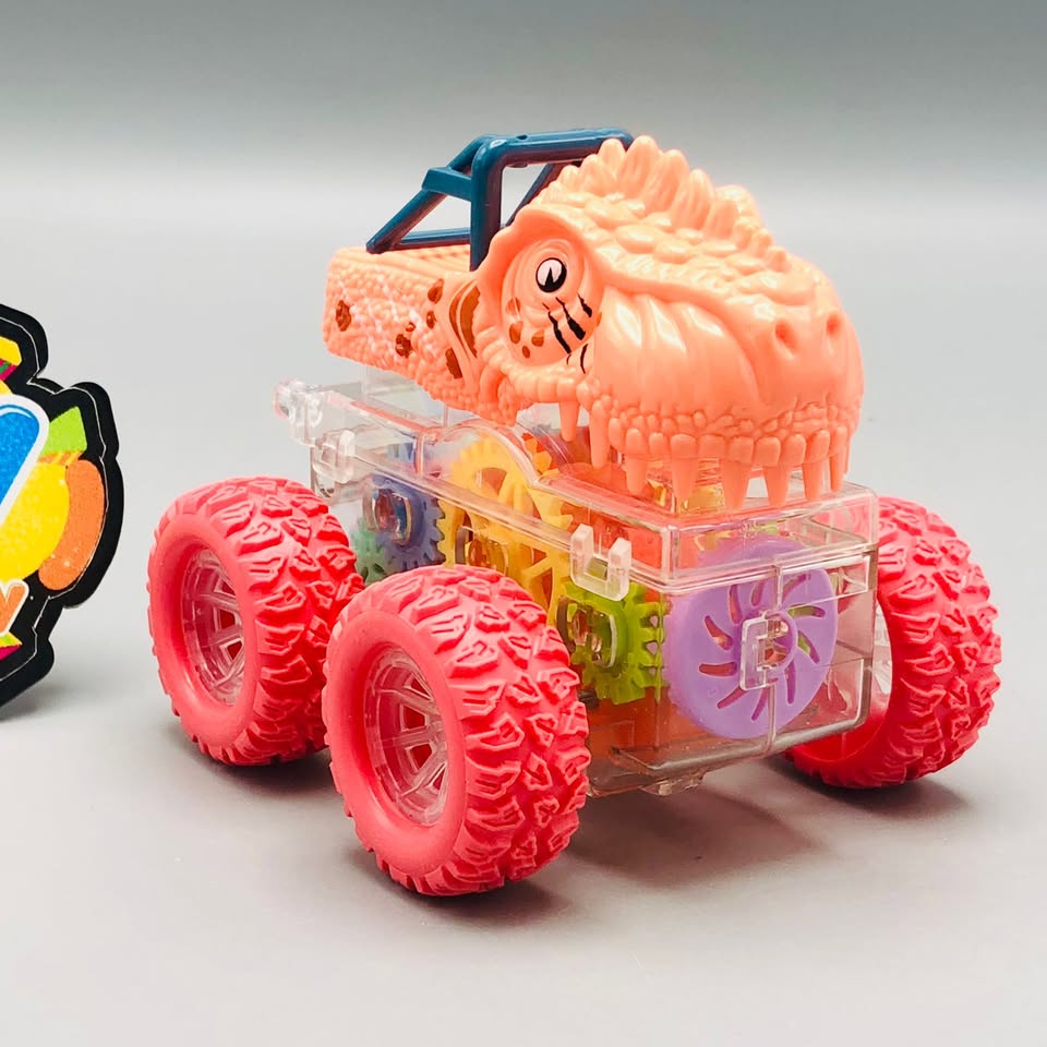 1Pc Mini Inertial Colorful Gear 4WD Dinosaur Toy