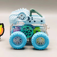 1Pc Mini Inertial Colorful Gear 4WD Dinosaur Toy
