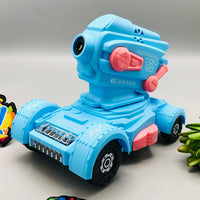 Electric Tank Colorful Bubble Machine Toy With Light & Sound