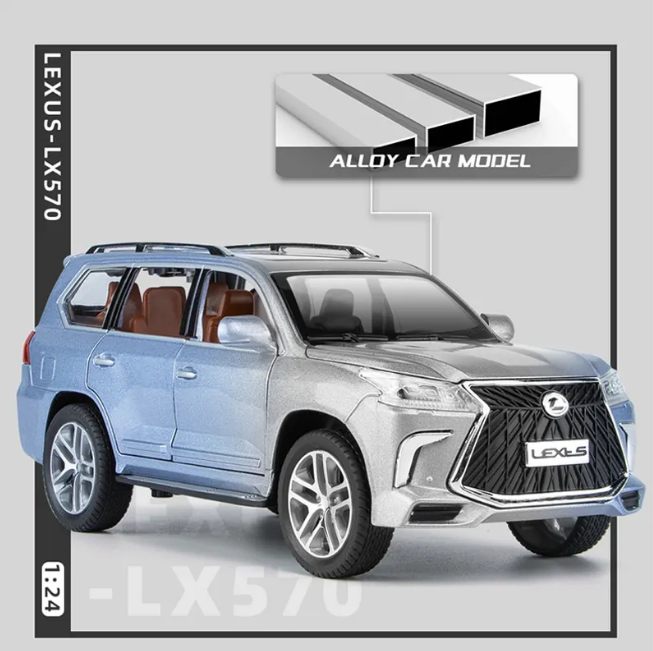 1:24 Diecast Metal Body Lexus LX570