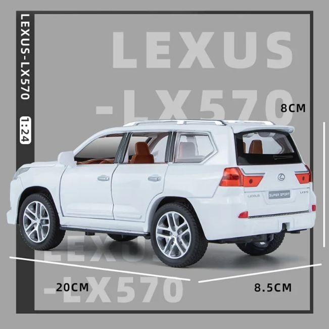 1:24 Diecast Metal Body Lexus LX570