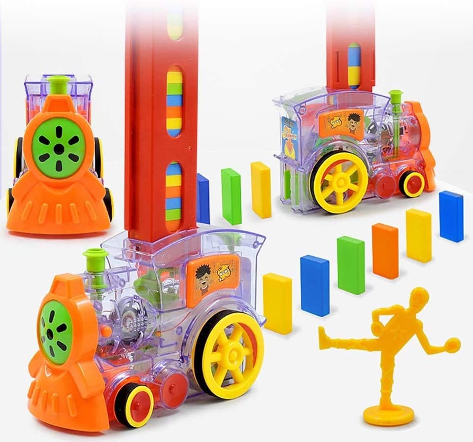 Domino Train Blocks Building Set