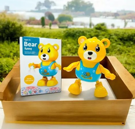 Battery Operated Funny Dancing Bear With Light & Music
