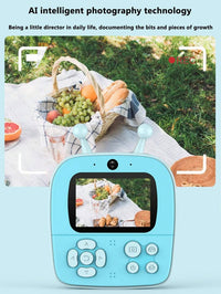 Kids Cute Design Instant Digital Thermal Printing Camera