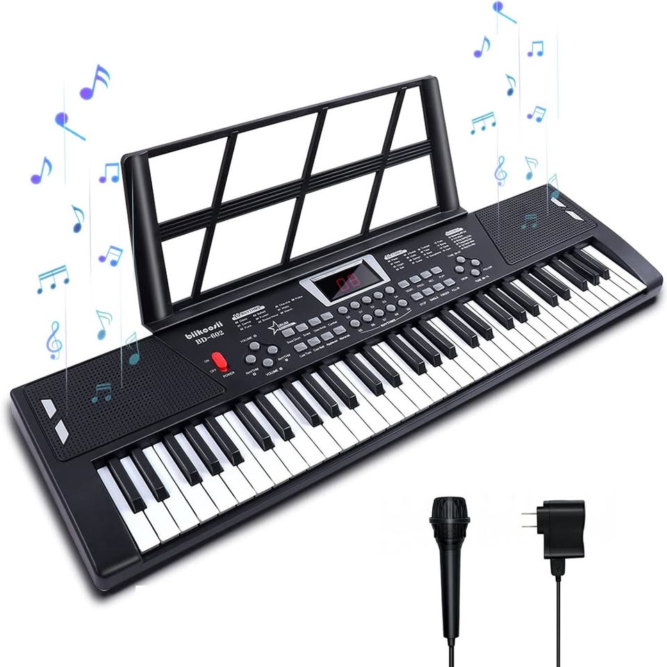 61 Keys Electronic Keyboard Piano With Mic