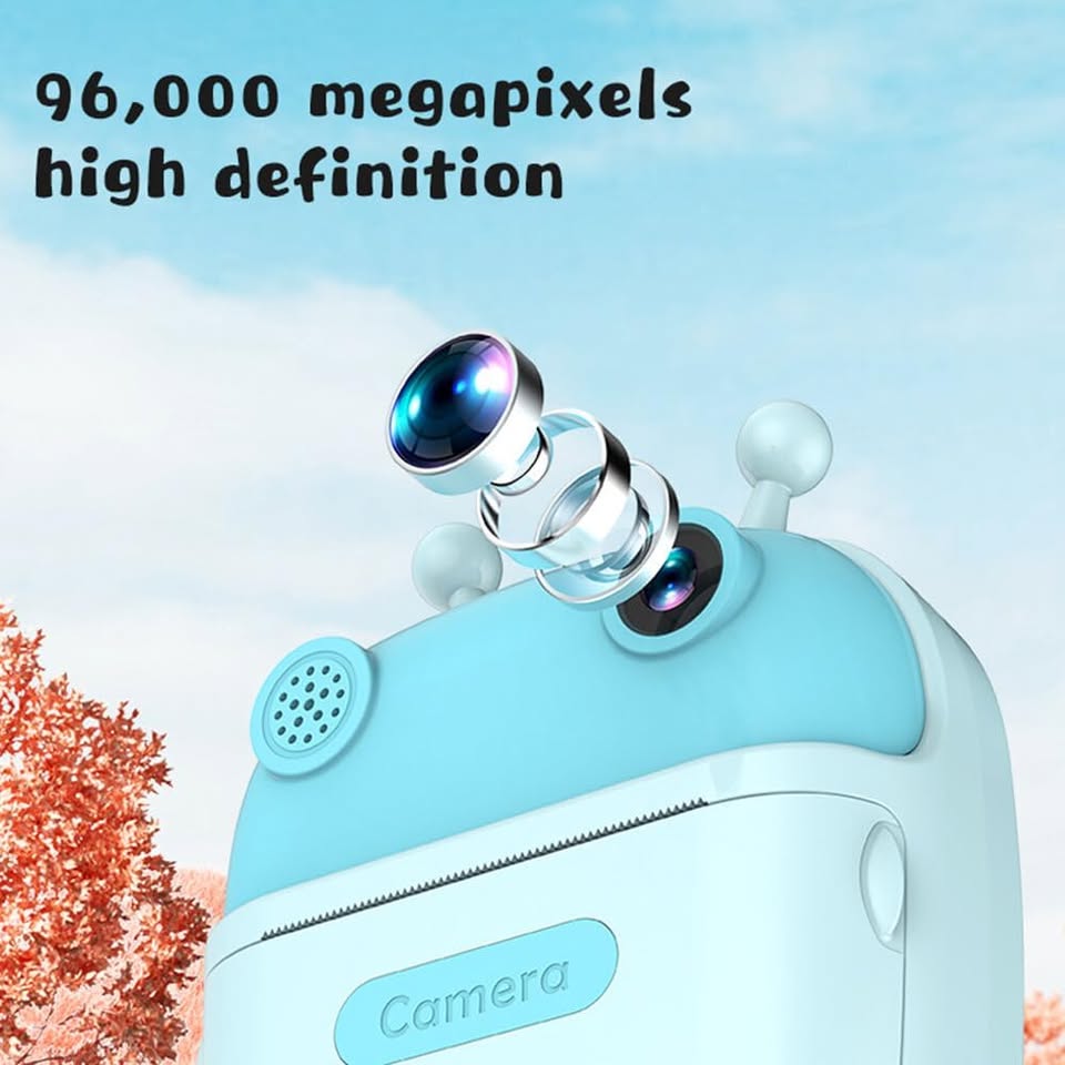 Kids Cute Design Instant Digital Thermal Printing Camera