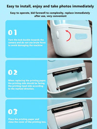 Kids Cute Design Instant Digital Thermal Printing Camera