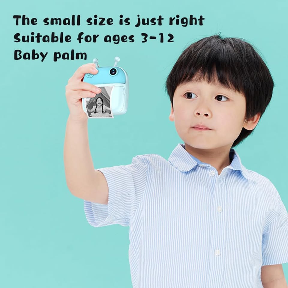 Kids Cute Design Instant Digital Thermal Printing Camera