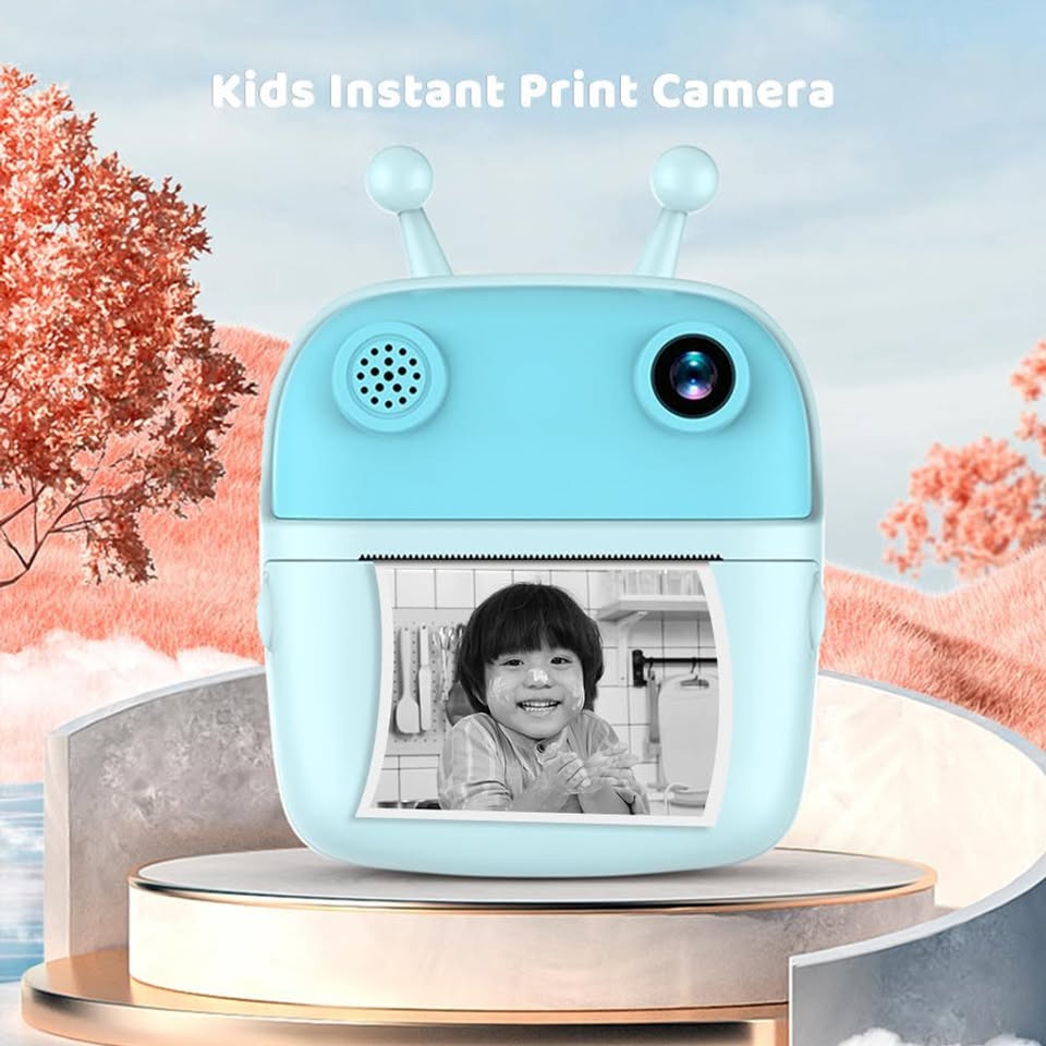 Kids Cute Design Instant Digital Thermal Printing Camera