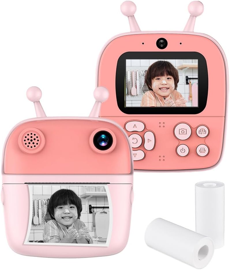 Kids Cute Design Instant Digital Thermal Printing Camera