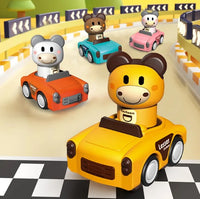 Mini Inertial Press & Go Animal Vintage Car - 1Pc