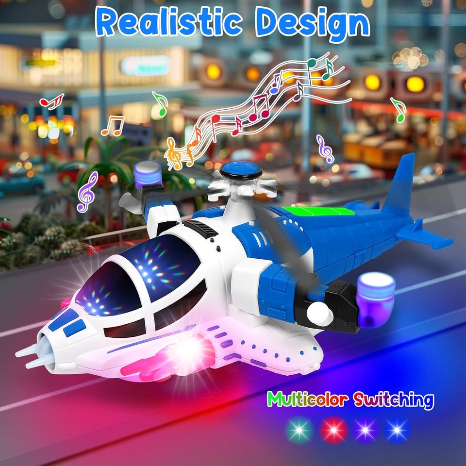 Battery Operated Helicopter With Light & Sound