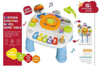 Multi-functional Kids Steering Wheel Game Table - Blue