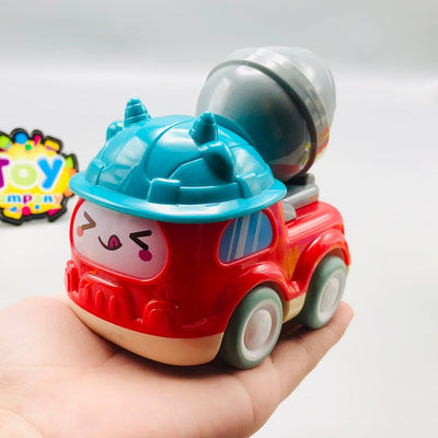 1Pc Inertial ABS Engineering Fleet Vehicle - Assortment