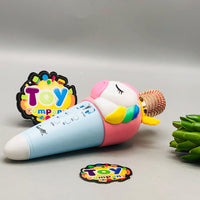 Rechargeable Unicorn Themed Handheld Bluetooth Microphone