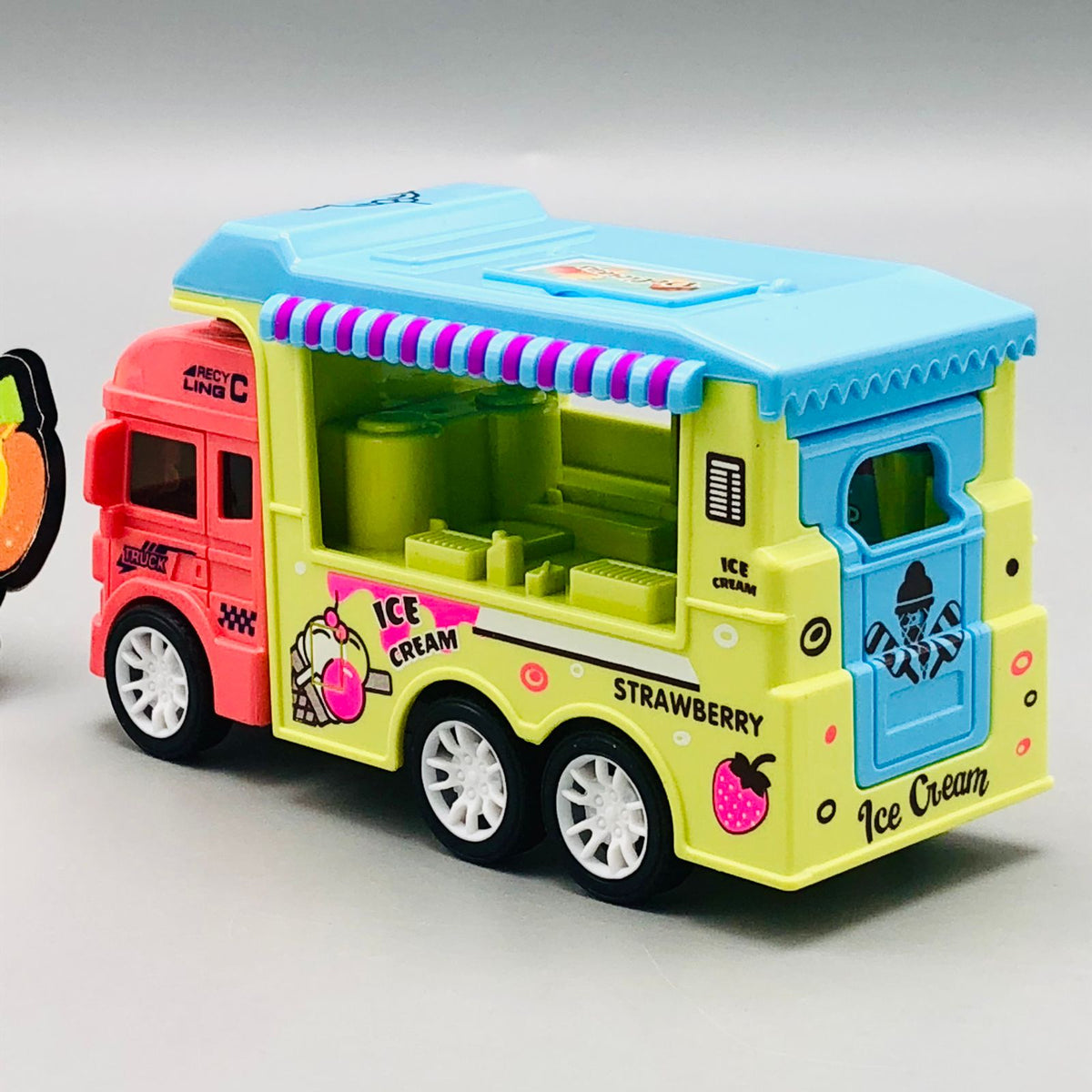 1Pc ABS Inertial Fun Dessert & Fast Food Selling Car Toy - Assortment