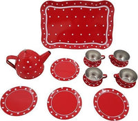 14Pcs Metal Tea Set For Kids