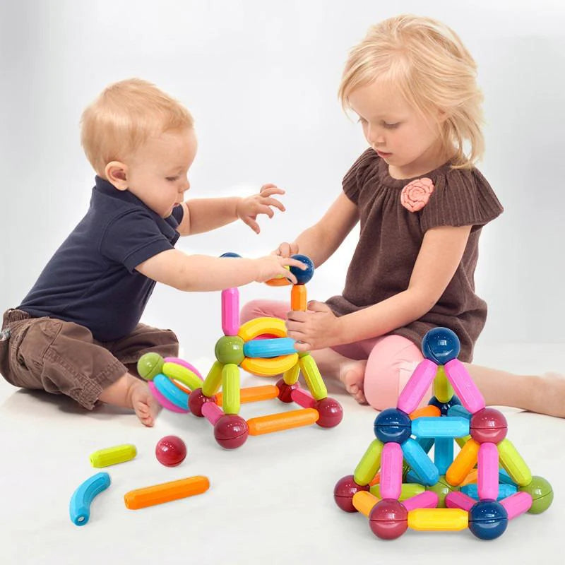 50Pcs Magnetic Building Block With Storage Bag