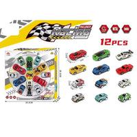 1:64 12Pcs Mini Alloy Cars Set - Assortment