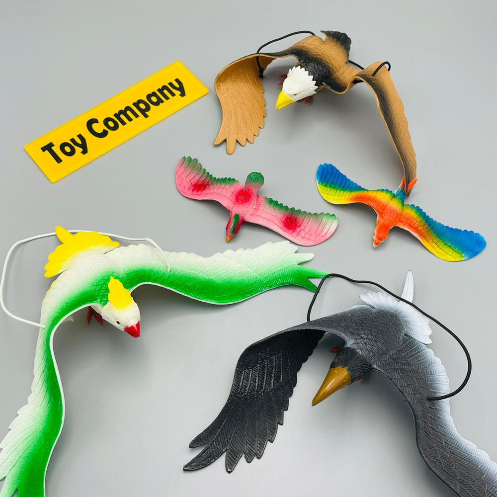 5 in 1 Rubber Flying Birds Toy
