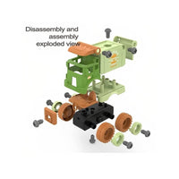 DIY 4Pcs Food Transport Screw Vehicle