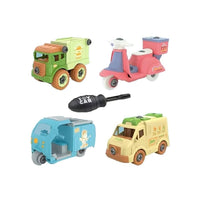 DIY 4Pcs Food Transport Screw Vehicle