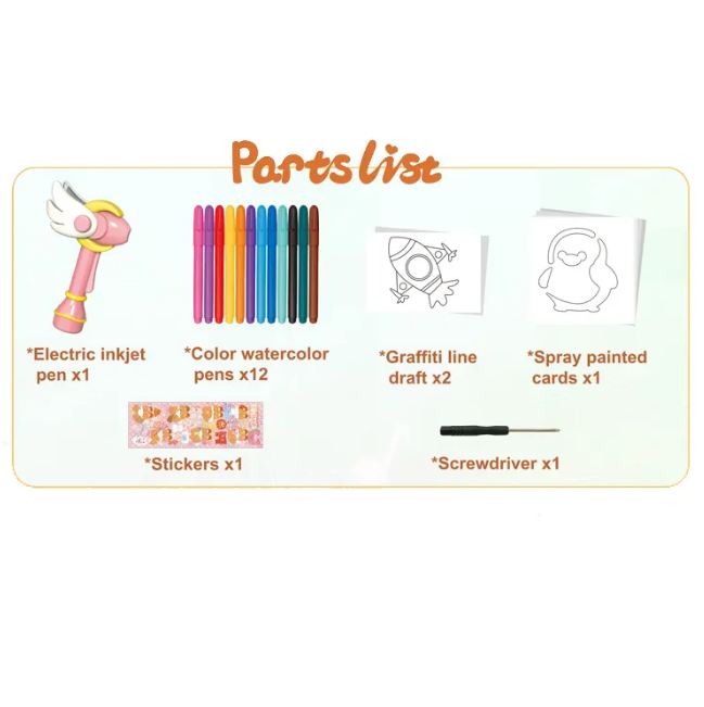 Unicorn Drawing Magic Color Spray Pen