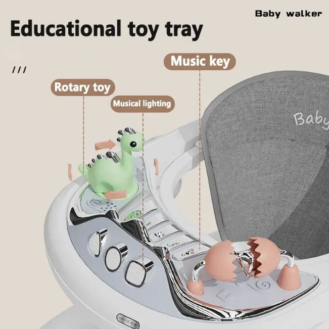 4in1 Multi-functional Baby Musical Walker - Gray