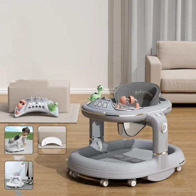 4in1 Multi-functional Baby Musical Walker - Gray