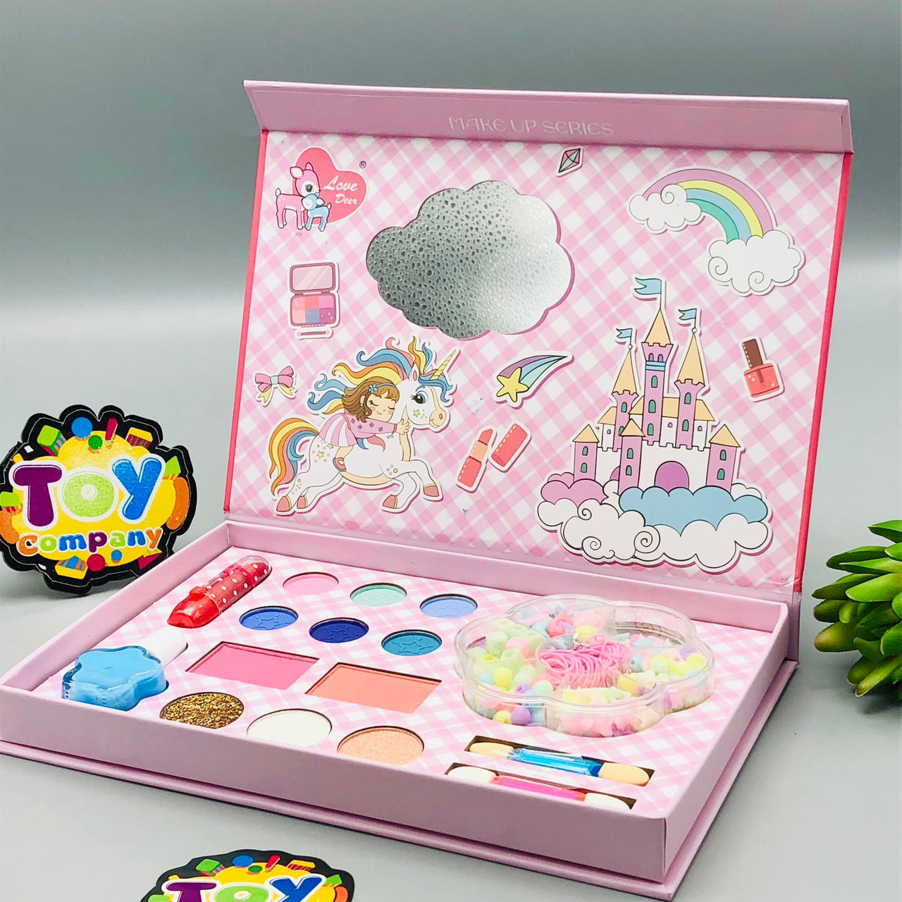 2in1 Realistic Princess Makeup & DIY Beads Kit