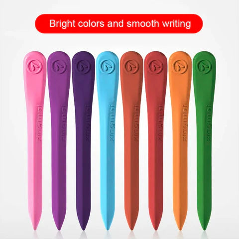 18Pcs Premium Plastic Color Crayons