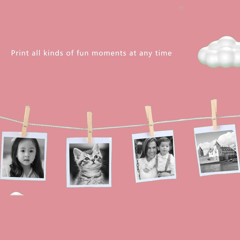 Kids Dual Lens Dinosaur Instant Digital Printing Camera