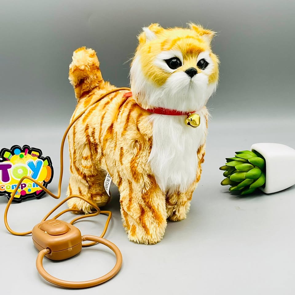 Cute Walking Cat with Remote Control Leash