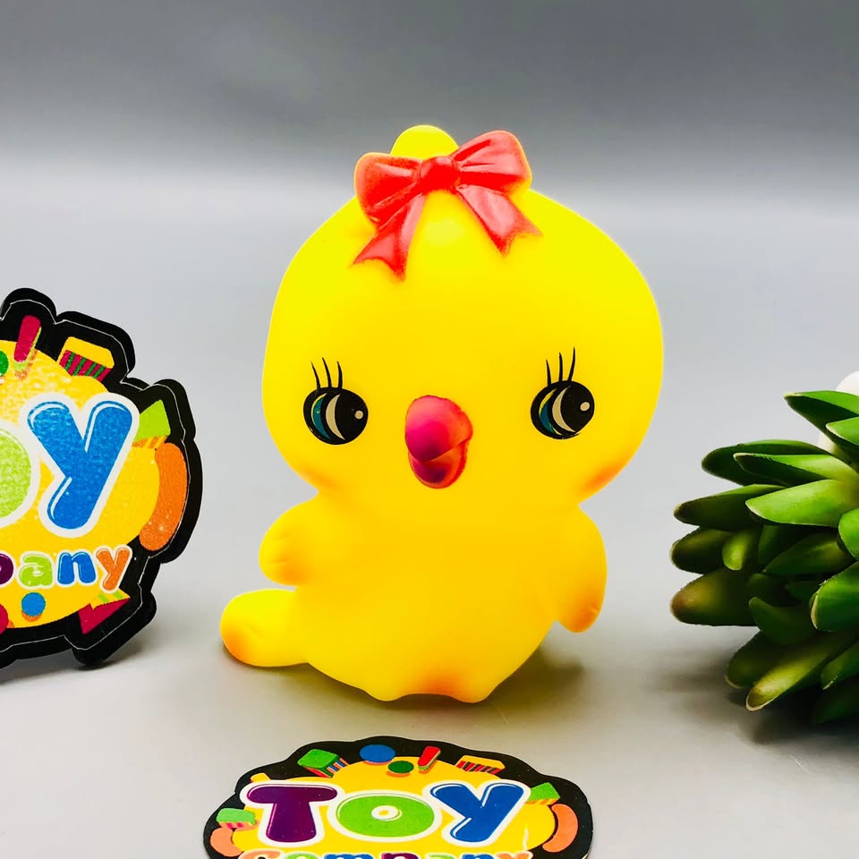 4Pcs Vinyl Animal Baby Bath Toys